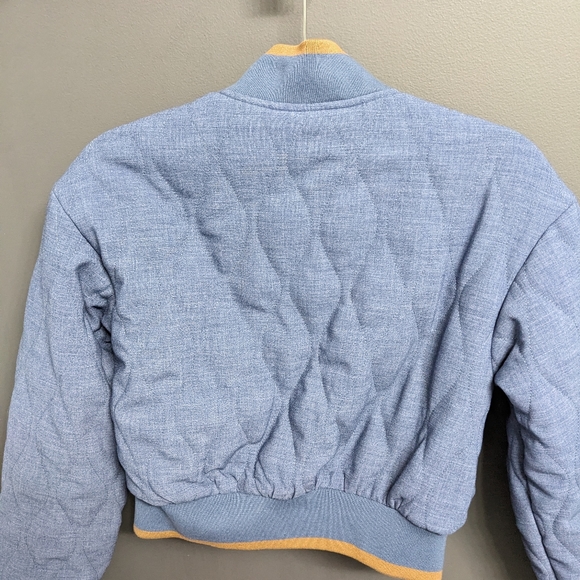 NWT Chambray Bomber Quilted Jacket - Picture 6 of 8